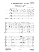 Margoton va t'a liau - POULENC - Partition - Chœur